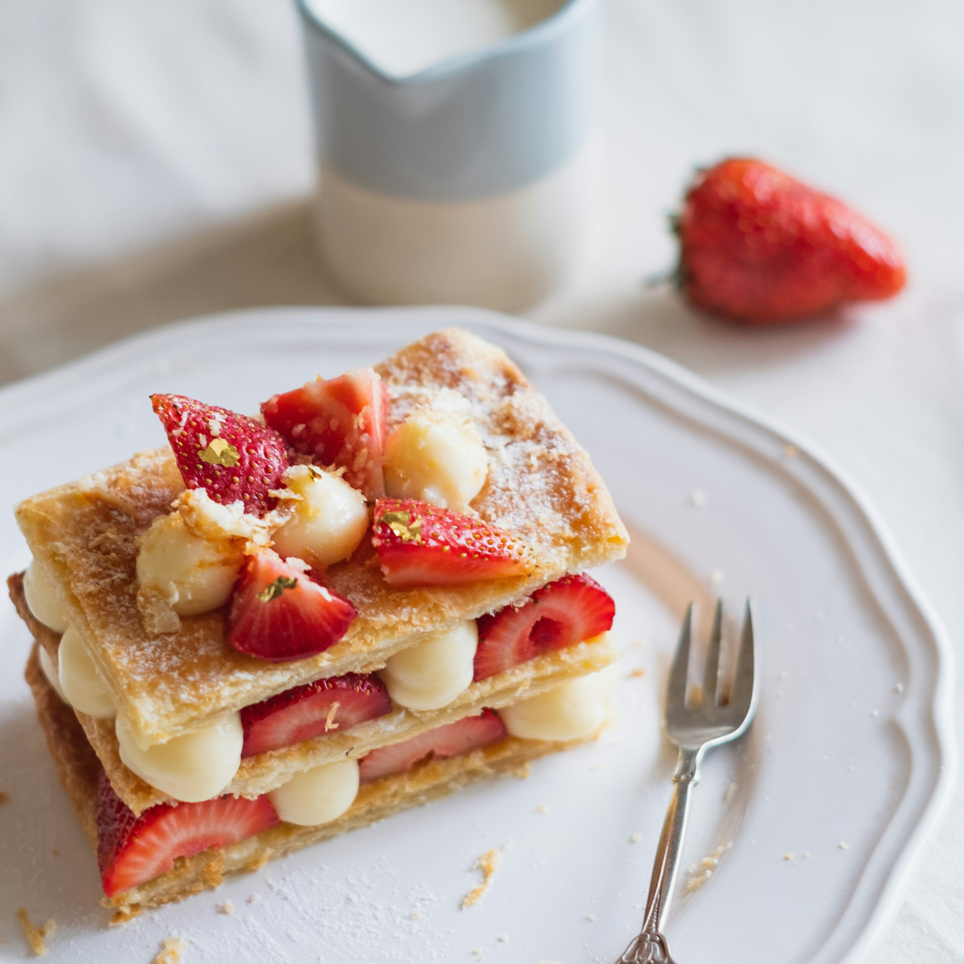 Orange blossom millefeuille