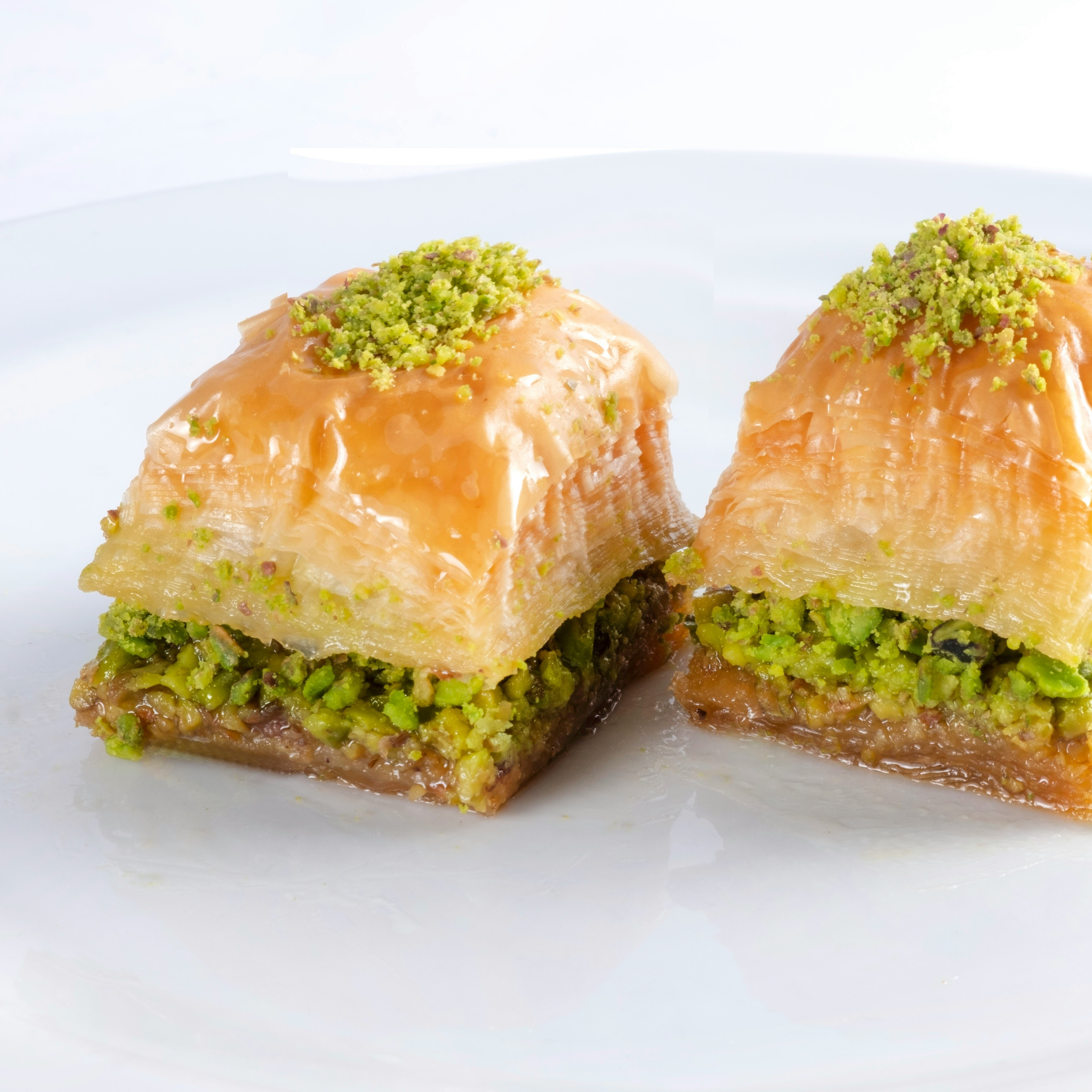Pistachio and honey baklava