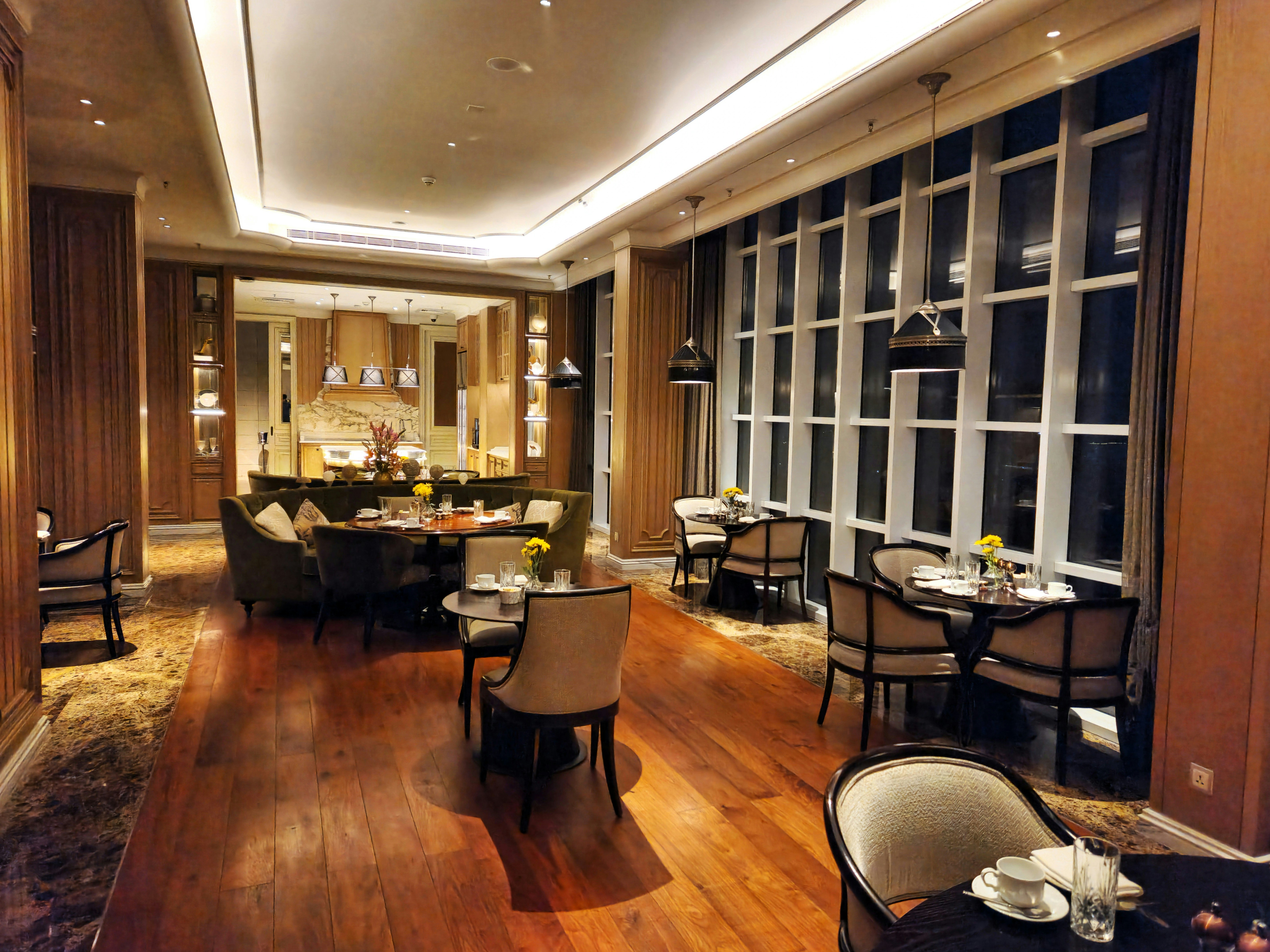 The dining room
