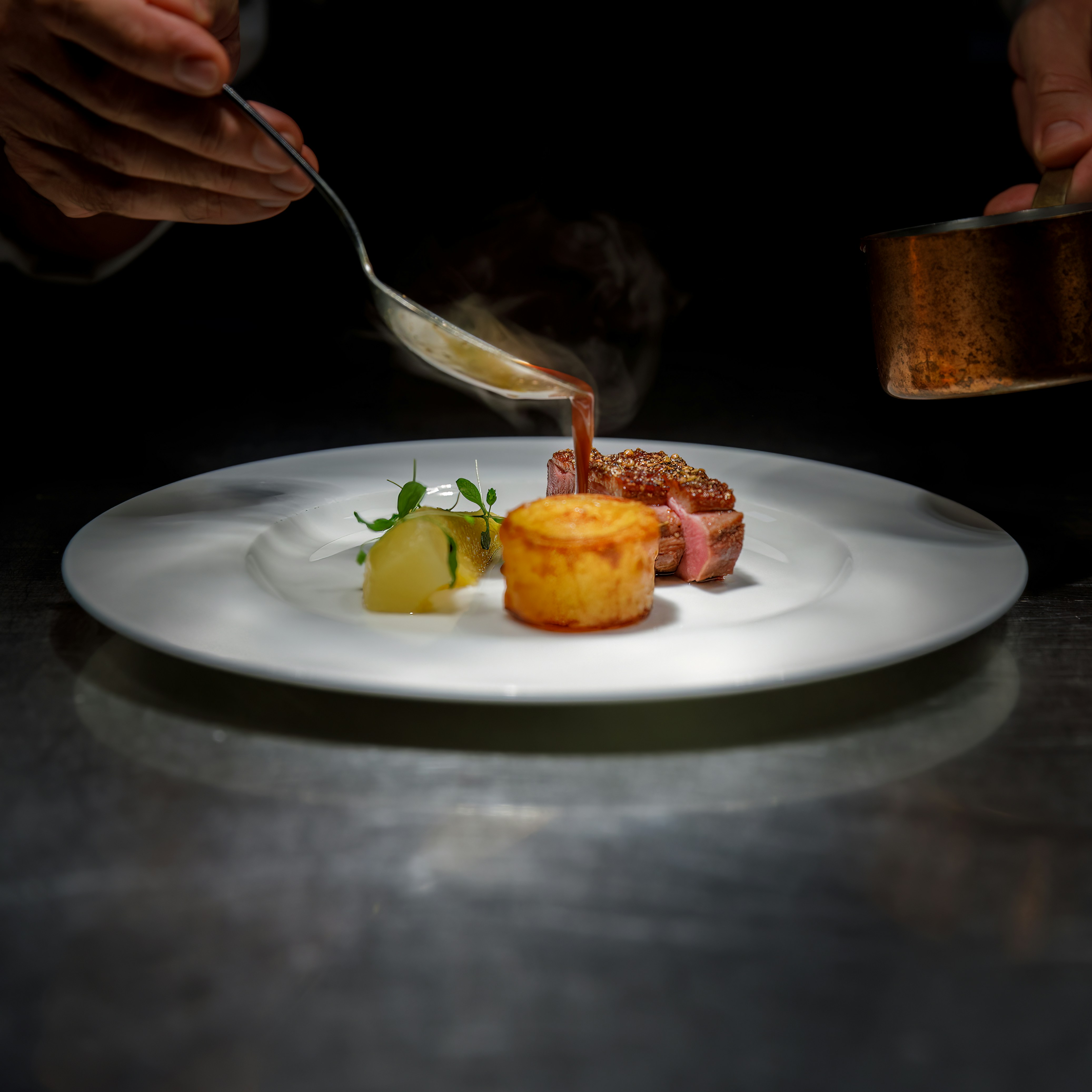 Signature dish at Aurum